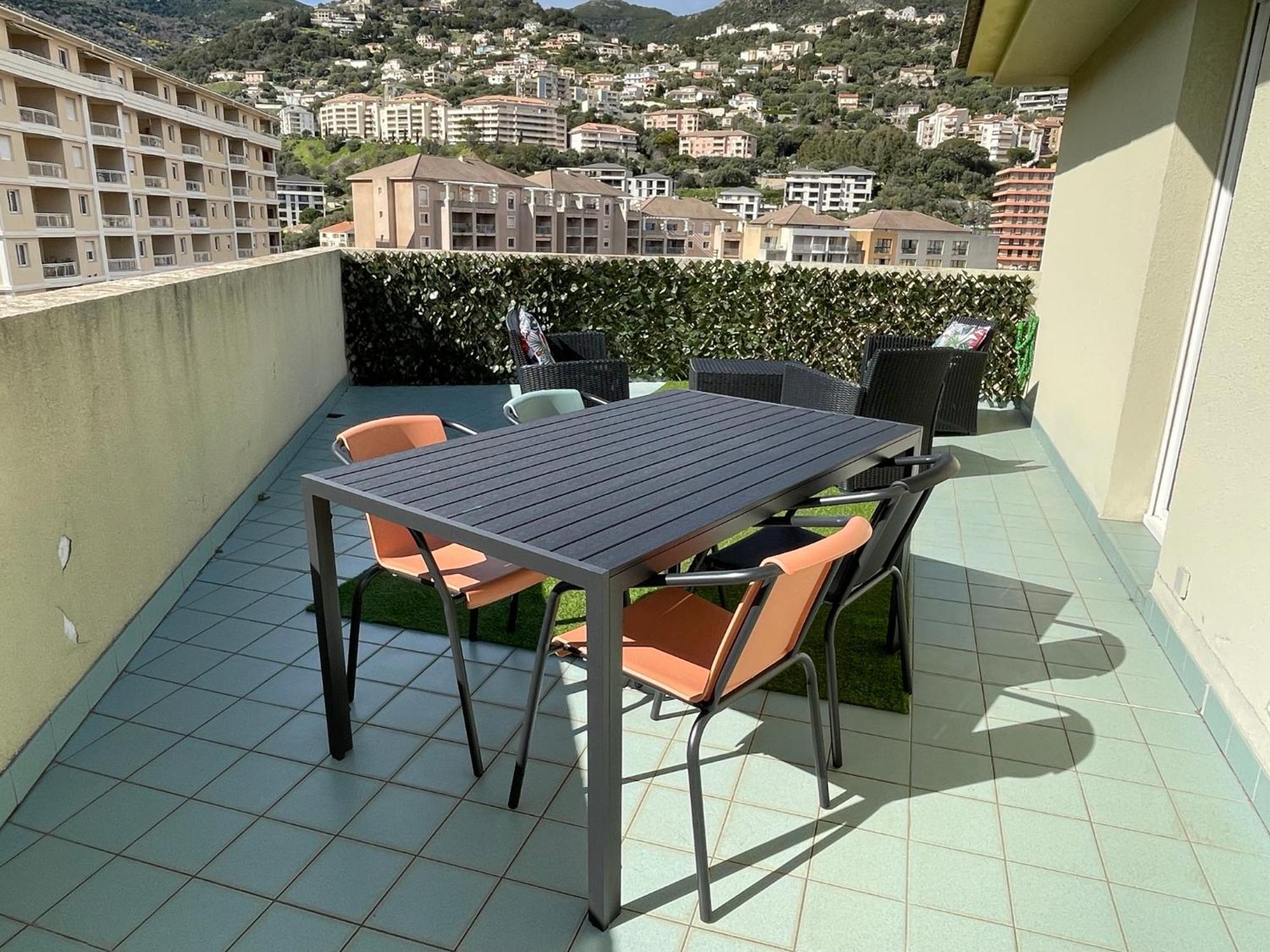 Grand T2 Proche Centre Ville, Vue Mer Et Montagne Bastia  Bagian luar foto